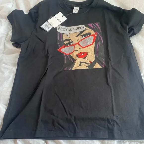 Re/Done ARE YOU SURE 90s Easy Tee NWOT - Picture 3 of 3